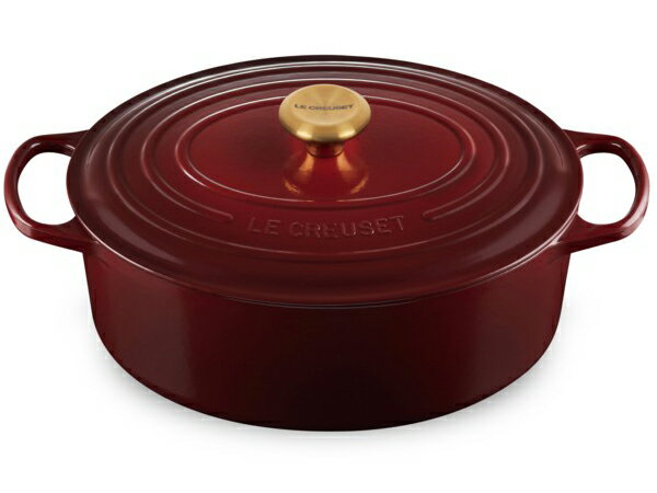 Le Creuset ル・クルーゼ　 31cm ココット・オーバル (ローヌワイン） 6.75QT　ルクルーゼ