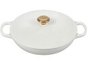 【限定品】 Le Creuset ル・クルーゼ エッフェル塔ブレイザー 30cm (ホワイト) 3.5QT ルクルーゼ