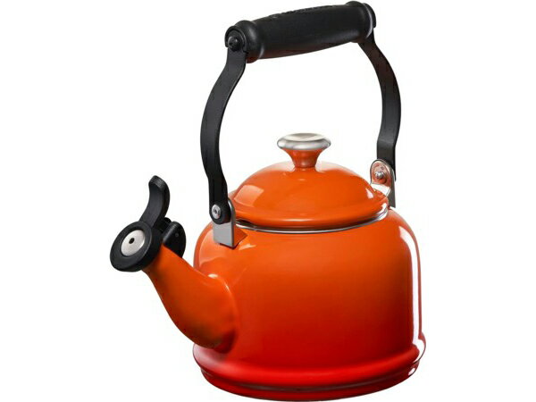 ル・クルーゼ ケトル・やかん Le Creuset ル・クルーゼ　 笛吹デミケトル (オレンジ)　ステンレス・ノブ　1.25QT　ルクルーゼ