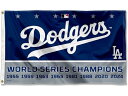 【限定入荷!】 MLB Los Angeles Dodgers ワールドシリーズ通算8回優勝記念フラッグ(旗) 約150×90cmバナー ロサンゼルス・ドジャース 大谷翔平 山本由伸 ベッツ フリーマン(3)
