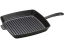 Staub ストウブ 30cm スクエア・グリルパン (マットブラック) 12inch