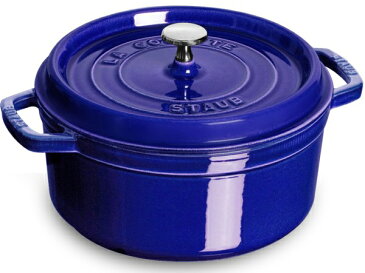 Staub ストウブ　22cmピコココット ラウンド　（サファイアブルー）　2.75QT