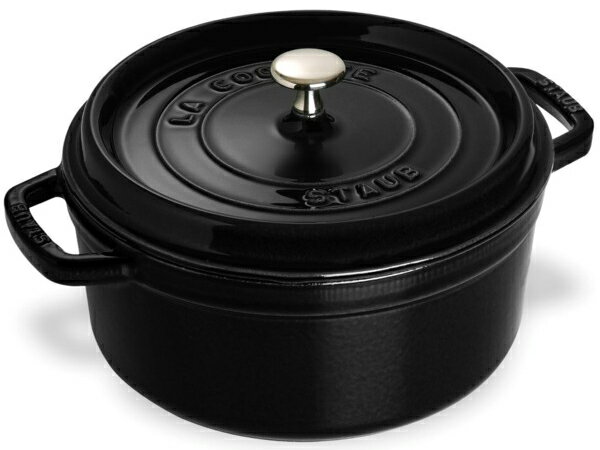 Staub ストウブ　28cmピコココット ラウンド　（マットブラック）　7QT