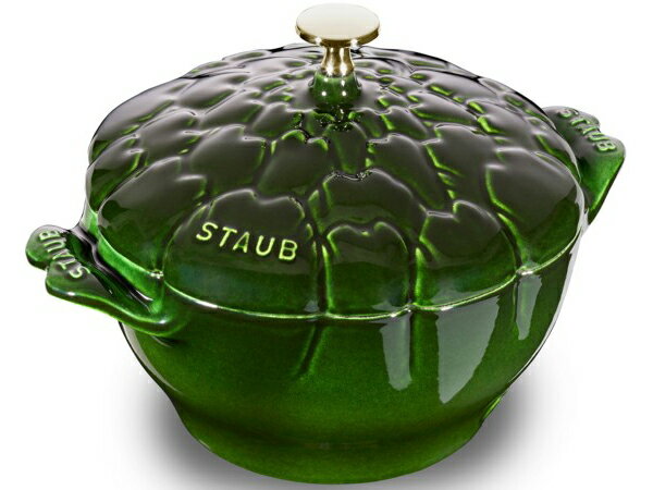 Staub ストウブ　アーティチョークココット （バジルグリーン）