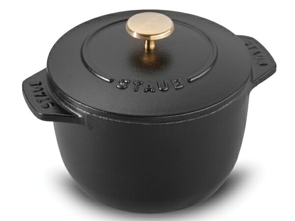 Staub ストウブ　ラ・ココット de GOHAN Sサイズ　12cmプチ・オーブン　（マットブラック）　La Cocotte de GOHAN　0.75QT