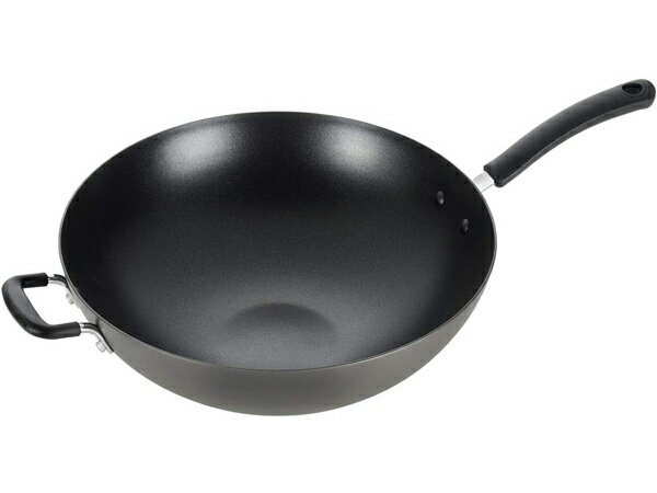 T-fal ティファール　35.5cmノンスティックWOK　中華鍋　[IH非対応]　ハードチタニウム