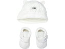 UGG アグ　ベビー・シューズ＆ビーニー帽セット　（ホワイト）　約11cm（6～12ヶ月）　とにかく可愛いBixbee and Beanie