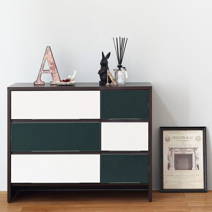【日本製・完成品】 リビング家具 リビング収納 幅90cm チェスト 2トーン市松 Aタイプ グリーン 自社工場生産 収納家具 収納ラック 収納 木製 おしゃれ 北欧