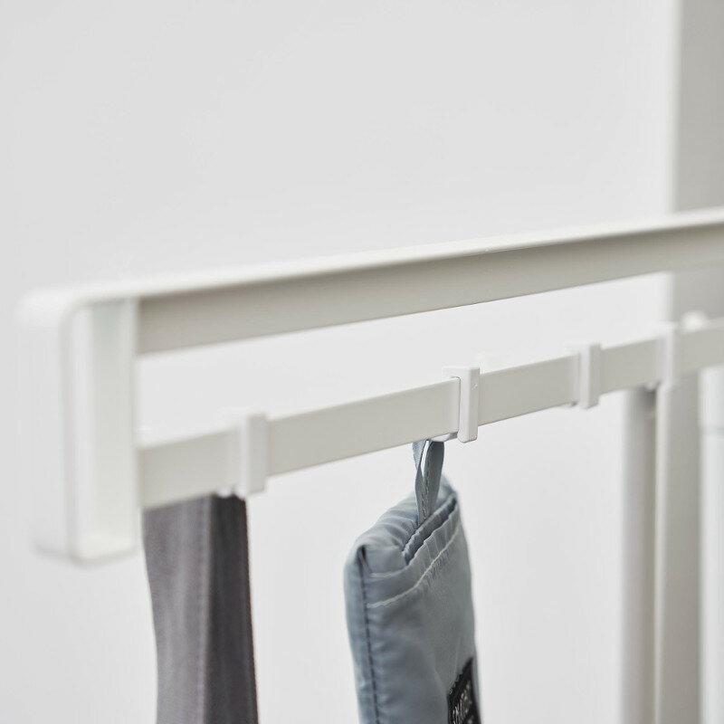 マグネット冷蔵庫横隠せるスライドフック 可動式フック付き スチール製 すき間収納 10cm スリム収納 タワー tower ホワイト 1861 山崎実業 YAMAZAKI 組立品