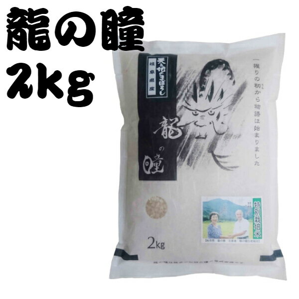 令和5年産 岐阜県産 特別栽培米（減化学肥料・減農薬） 龍の瞳 いのちの壱 2kg 龍の瞳生産組合作