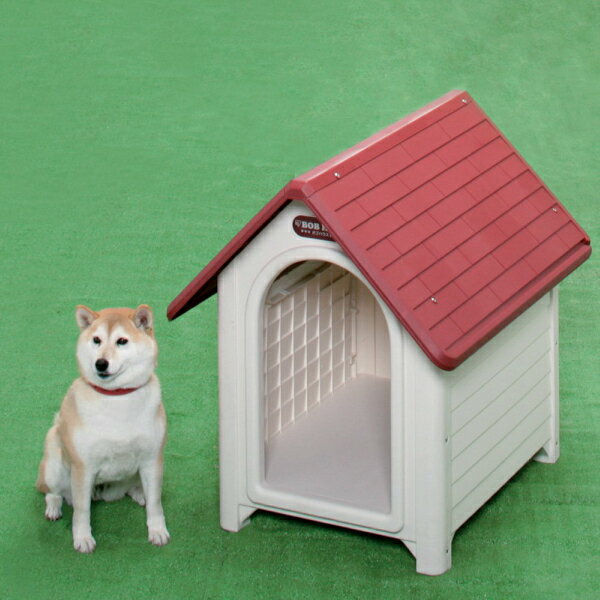 【アイリスオーヤマ】ボブハウスL レッド/オフホワイト