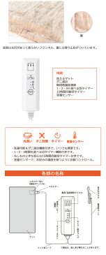 【★エントリーでさらに4倍!1月24日20時〜1月28日1時59分迄★】おひとりさま用 洗える ホット ごろ寝マット タイマー機能付き 170×80cm ブラウン MM-17CTR MORITA モリタ