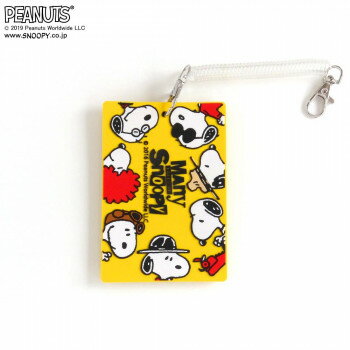 SNOOPY スヌーピー PVCラゲッジタグ メニースヌーピー イエロー 243561