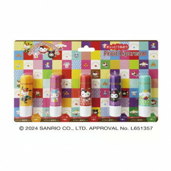 ピエラス サンリオ ギュッとうるおうフルーツリップクリーム 和柄タイプ