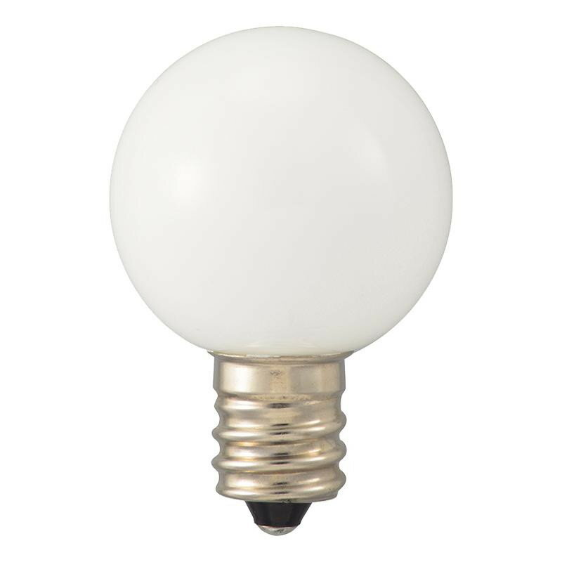 26 mm 26接口 - OHM LEDミニボール球装飾用 G30/E12/0.5W/15lm/電球色 LDG1L-H-E12 13