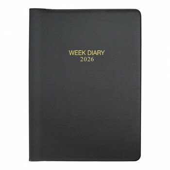 コレクト ダイアリー 2026年版 見開き1週間 ウィークダイアリー A5判 ワイヤリングとじ 塩ビ製差込表紙..