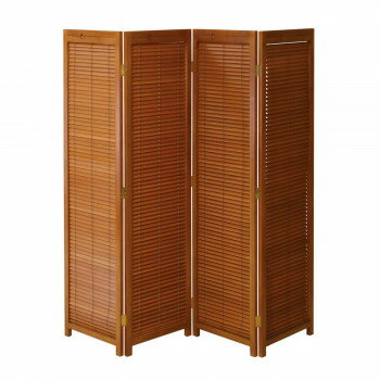 弘益(KOEKI) UTILITY 衝立4連 ミディアムブラウン 高さ1720mm JPLB4MBR