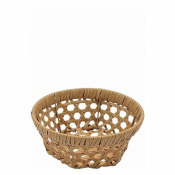バンブス　フェイクPE焼竹キッチンバスケット浅型S　LBR　74057