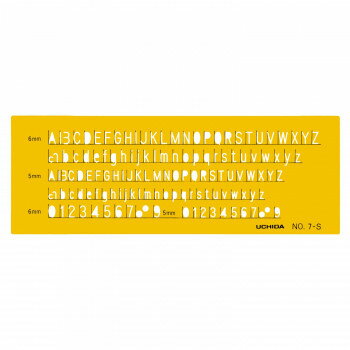 テンプレート NO7-S 英字・数字 1-843-1017