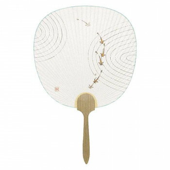 日本製(MADE IN JAPAN) うちわ つゆ草 (めだか) 2723