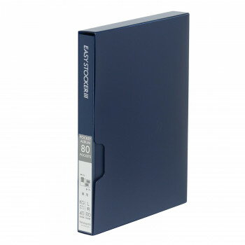 ナカバヤシ イージーストッカー3/L判2段80枚/ブルー アカ-E3PL-80-B