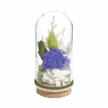 お供え用(仏花) ボトルフラワー プリザーブドフラワー 鈴(すず) パープル C33560