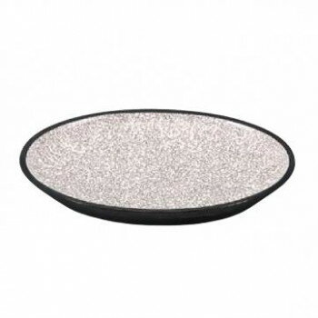 福井クラフト　7寸小判深盛皿 志野 天黒 51352755