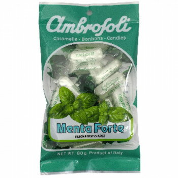 ambrosoli(アンブロッソリー)　キャンディ　ペパーミント　袋入　80g×12袋
