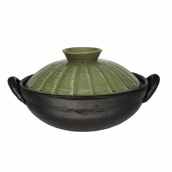 M8832手造り土鍋ビードロしのぎ8号土鍋 萬古焼