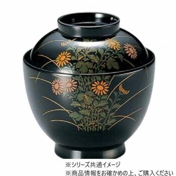 3.1寸たまご小吸椀　野菊　手塗漆手描き　32603090