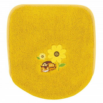 センコー となりのトトロ 花のバス停 トイレふたカバー 普通・洗浄兼用タイプ イエロー 19759