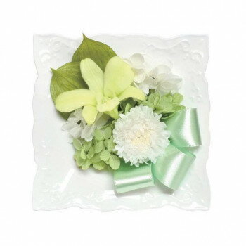 お供え用(仏花) お供えアレンジメント プリザーブドフラワー 美月(みつき) グリーン C33240