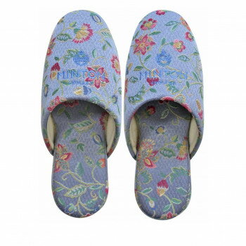 アセット スリッパ MINTON ベーシックジャガード ブルー MT28008-B