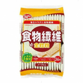 ハマダウエハース 食物繊維と全粒粉 36枚 629564