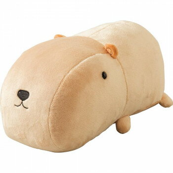 ケアファッション ぬいぐるみ調マルチクッション カピバラ 35×20×15cm 80032231