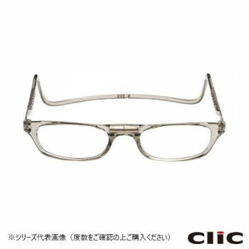 オーケー光学　老眼鏡クリックリーダー レギュラー GR クリアグレー+1.50