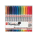 寺西化学工業 マジックインキ マジェスタースリム 12色セット 油性 MMJ70C-12