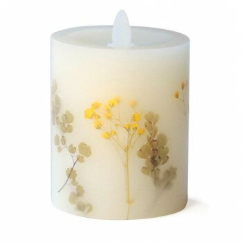 フレームレスフリッカーキャンドル フラワー ショート ミモザ DE047120