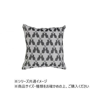 クッションカバー ジャガード キャット ブラック 15624883367
