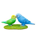 レジン セキセイインコのキス 73458|詳細画像