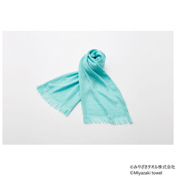 樂天商城 - みやざきタオル 今治マフラー エコ 160cm×34cm No.6 スカイブルー
