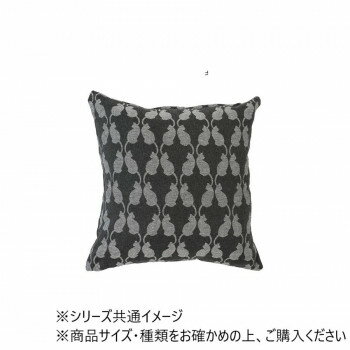 クッションカバー ジャガード キャット グレー 15624883364