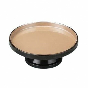 福井クラフト　7寸高月盛皿　銀外黒 51030900