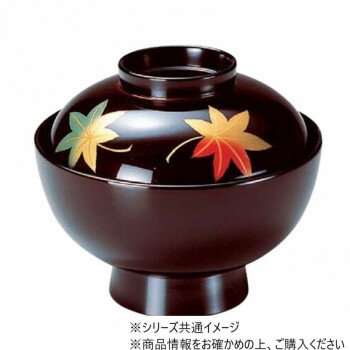 4.3寸雑煮椀　溜紅葉　33604820