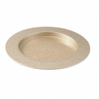 （食洗機対応）φ310段付丸プレート　シャンパンゴールド　55204935