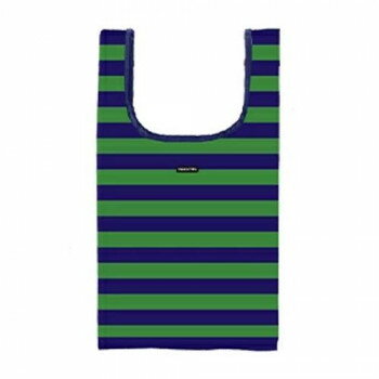 Tote Bag Type - Hanna Hula(ハンナフラ) エコバッグ L ボーダーグリーン CECO-BGR-L