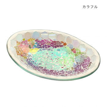 モザイク オーバルトレイ カラフル 13025810499