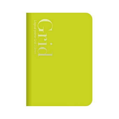 ナカバヤシ ノート プライム・グリッド2.5・B6-5イエローグリーン NB601-5