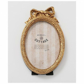 東京かんかん オーバルリボンフォトフレーム ゴールド M45-2610GD