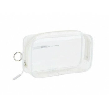 LIHIT LAB.(リヒトラブ)　soeru　クリヤーボックスペンケース　フロストクリヤー　A-8101-1